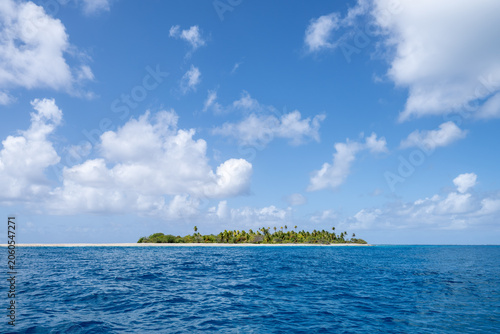 Small motu on Fakarava, French Polynesia