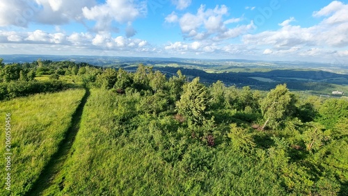 Bild auf Leinwand Egge Tower, panoramic view from Velmerstot