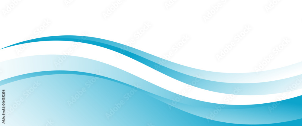 Fototapeta premium Blue and white business wave banner background. vector eps 10