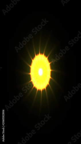 Abstract Cosmic Nebula with Glowing Rings and Starburst Center.