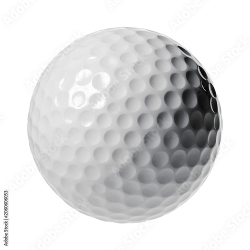 A white golf ball on a transparent background png isolated