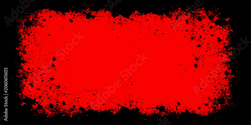 Фотография Abstract grunge red paint splatter background with ink splash texture