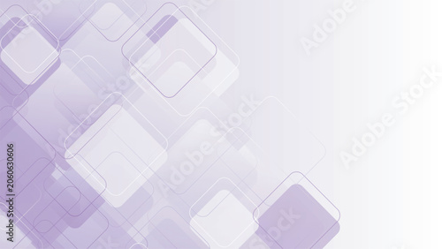 abstract graphic background with purple square elements.