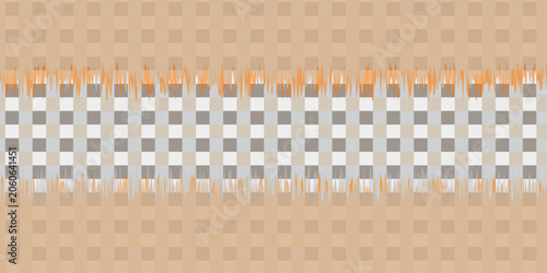 Quadro su tela abstract checkered floor frame tons paper maze roughen background with yellow and gray lines wallpaper