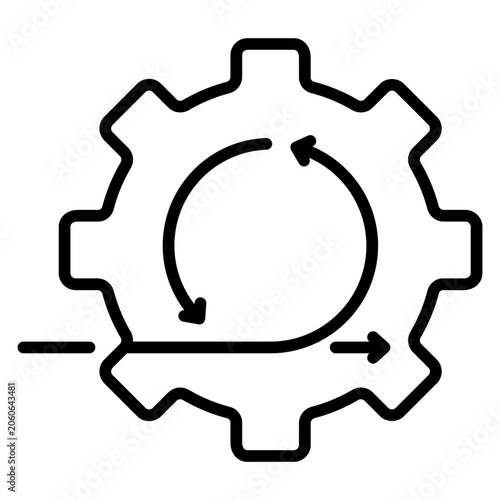 business agility outline icon