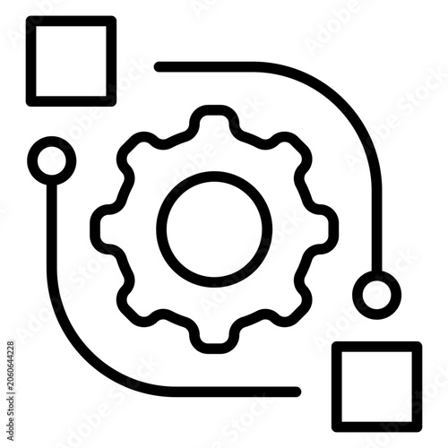 Canvastavla transformation outline icon