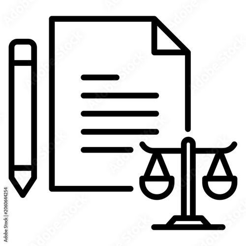 legal document outline icon