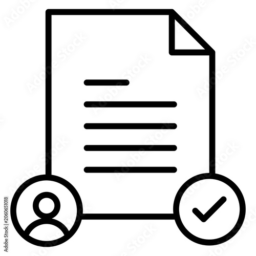 Картината върху платно accession outline icon