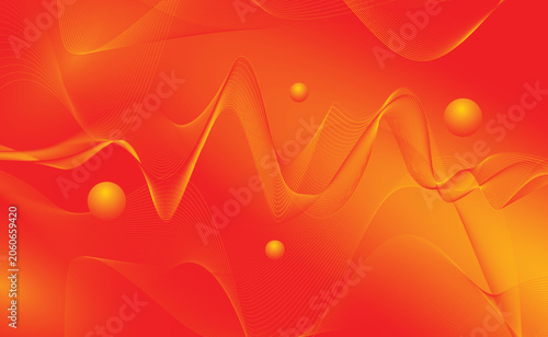 abstract orange wave background