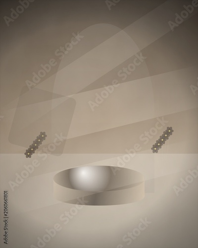 Modern minimalist pendant lamp with warm light