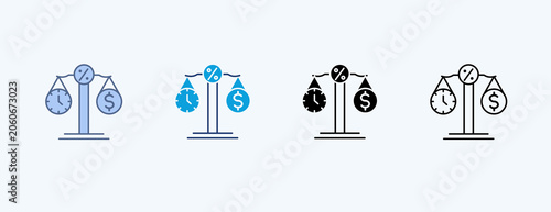 Photos Economic Of Scale Multiple Icon Illustration Vector