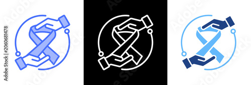 Suicide Prevention triple icon