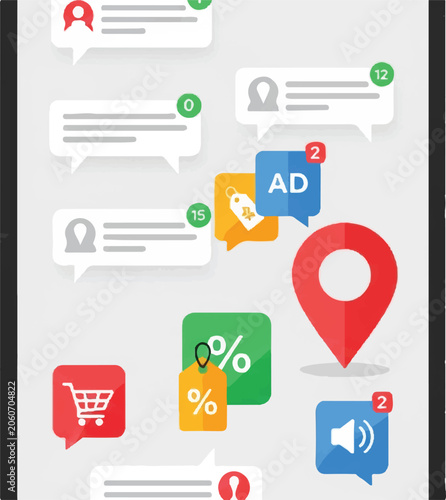 Smartphone screen with app icons.