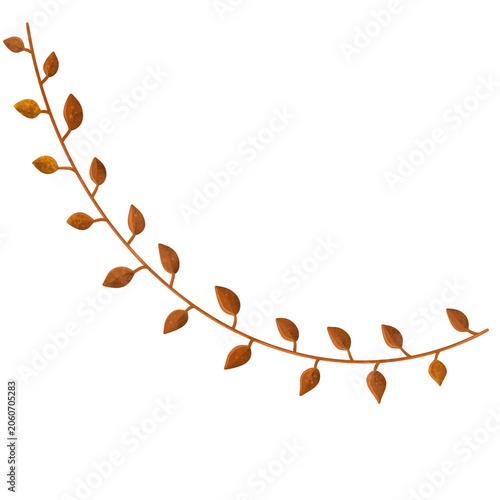 Creeping Vines leaves element  illustration 