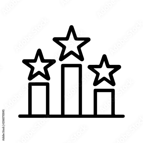 Star Ranking Podium Icon