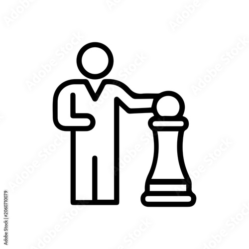 Business Strategy Chess Icon