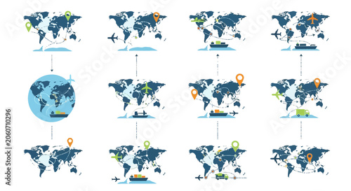Infographic of world map locations.