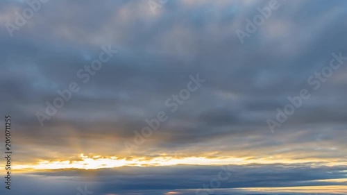 sunset in the clouds