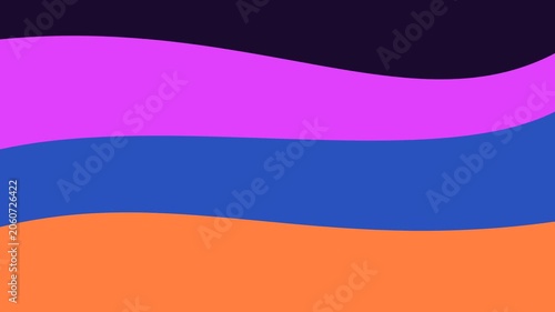 Waves Motion Graphics Animation of Colorful Fluid for Abstract Background