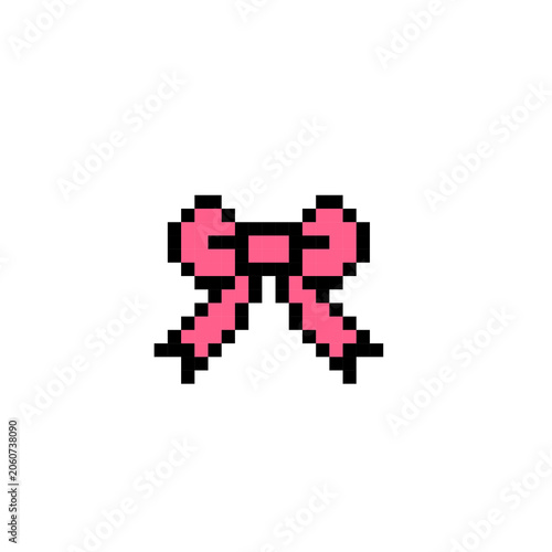 pixel game design bow shape