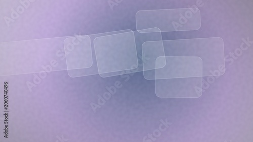 Abstract overlapping shapes on a blurred purple and blue background