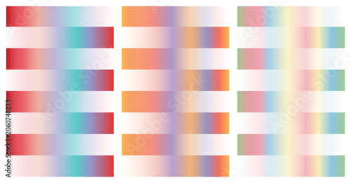 vibrant colorful gradient palettes