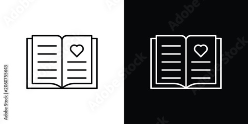 Canvastavla Guests book icon set designs. vector illustration eps