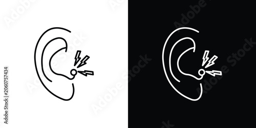 Konstfotografi Otitis icon set designs. vector illustration eps