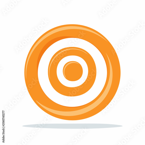Orange concentric circles logo