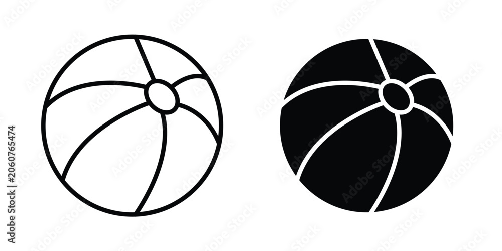 Fototapeta premium Beach ball icon