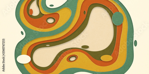abstract grunge paper carve vintage tone color template background, 3D illustration. For book cover or annual report template , business presentations, flyers, posters