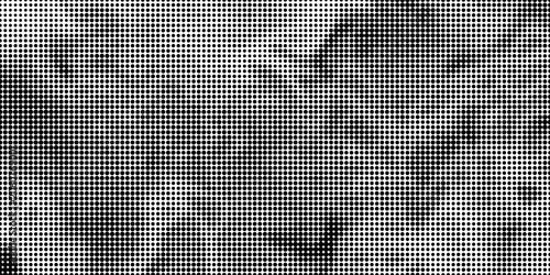 Halftone faded gradient texture. Grunge halftone grit background. White and black sand noise wallpaper. Retro pixilated vector backdrop