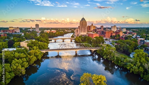 Cityscape with river and bridges (1)