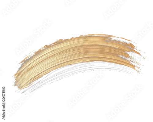 Swirl of golden-beige paintstrokes on a transparent black backdrop, art concept