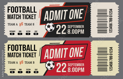 Canvastavla Football match tickets, soccer event tickets, admit one tickets, sports tickets,