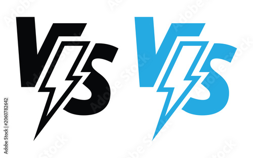 Tablou pe pânză Versus Icon Set – VS Battle Symbol, Competition Matchup, Rivalry Challenge & Gam