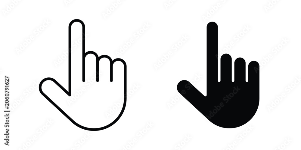 Fototapeta premium Hand pointer icon