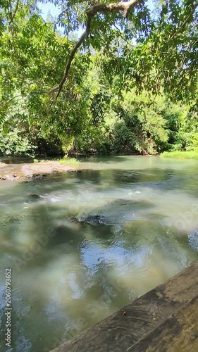 In June, this river is a natural waterway used for canoeing and rafting.