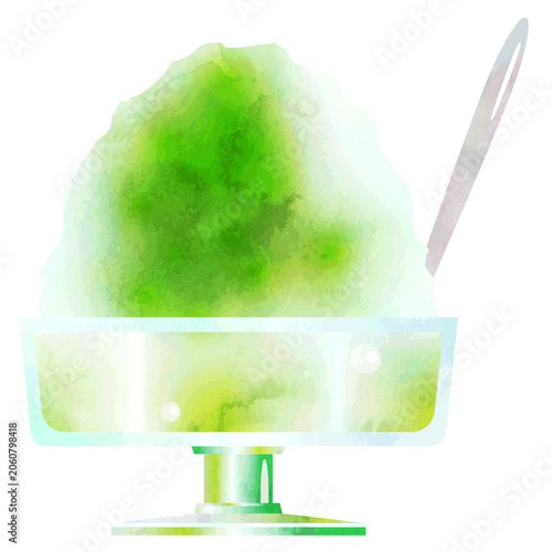 Shaved ice - green