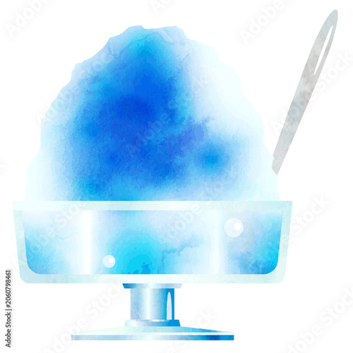 Shaved ice - blue
