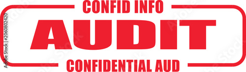 Tableau sur toile A confidential audit stamp is applied to sensitive documents for security purposes
