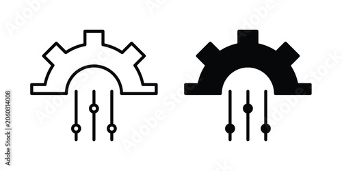 Cuadro en lienzo Mass customization icon