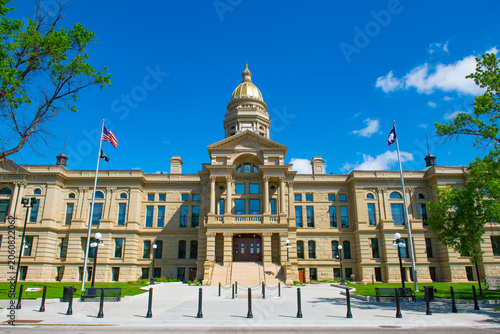 Wyoming State Capitol is the legislative government of Wyoming State  at 200 W 24th Street  Cheyenne  Wyoming WY  USA. 