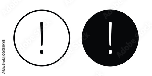 Fotografie Exclamation button icon