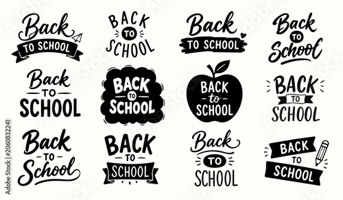 Back To School Lettering Bundle