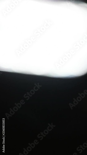 Fast vertical light leak transition for smooth video editing