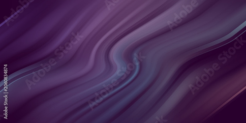 Bild auf Leinwand Abstract dark purple and violet wavy background with smooth fluid lines