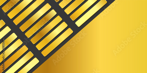 Konstfotografi Garis bawah kuning grunge tebal lurus