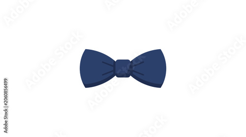 Minimalist Blue Bow Tie Icon