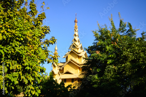 Photography Pagoda, Myanmar Architecture, Symbols of Buddhism, South East Asia at Wat Ku Tao